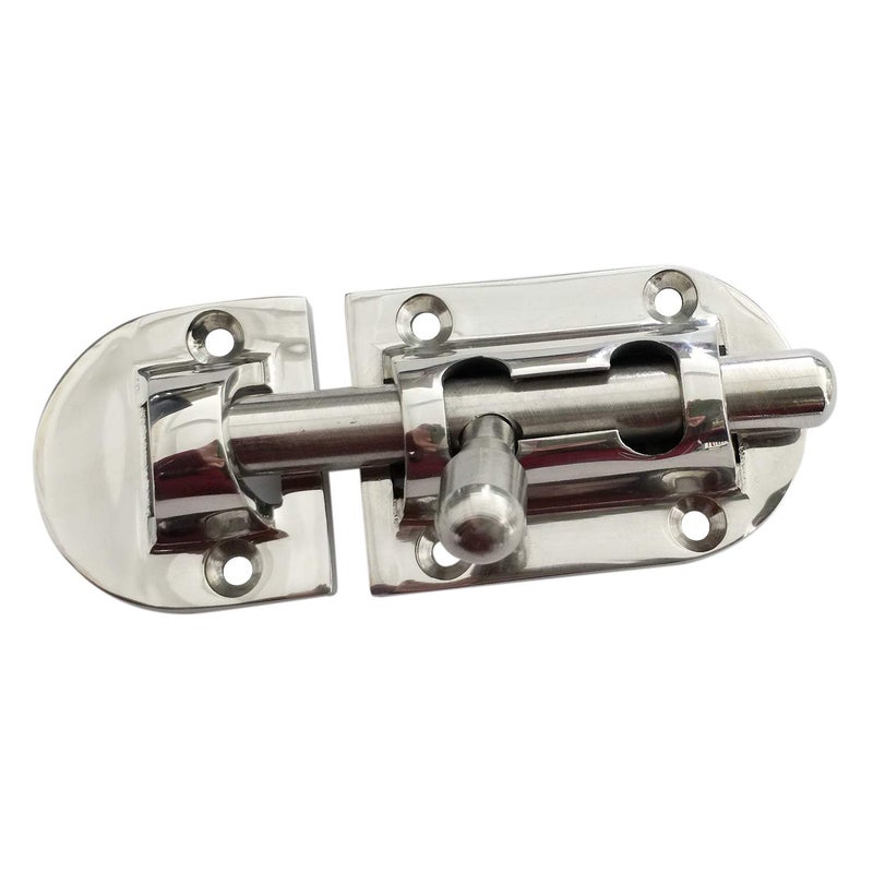 keehui Marine 316 Stainless Steel Heavy Duty 3-5/8 Inch Locker Latch Slide Barrel Bolt for Marine Boat Window/Door/Hatch/Cabinet - Image 5